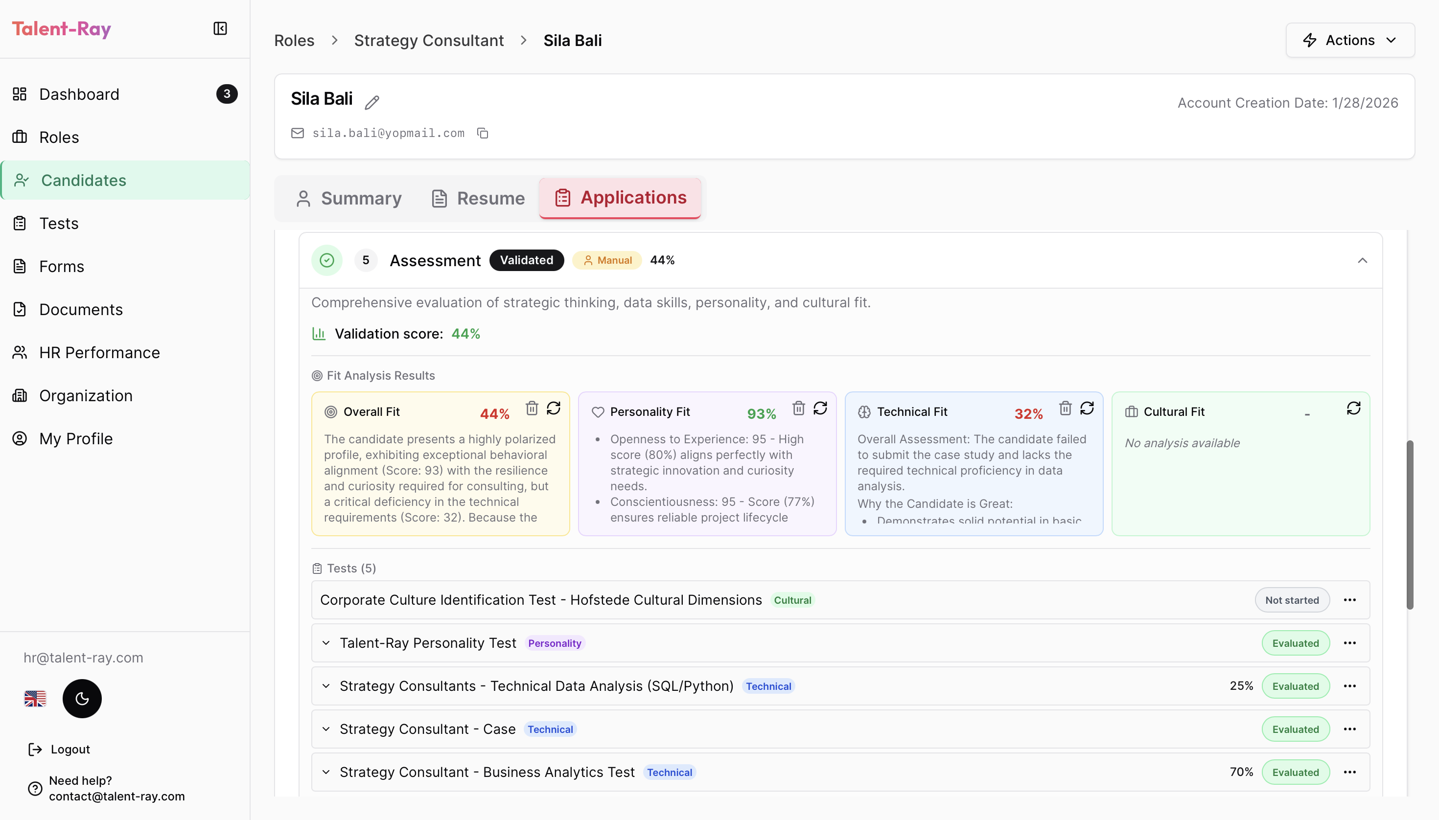 Automated Candidate Feedback